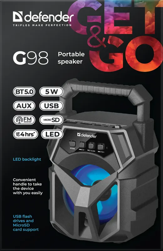 Defender - Преносим високоговорител G98