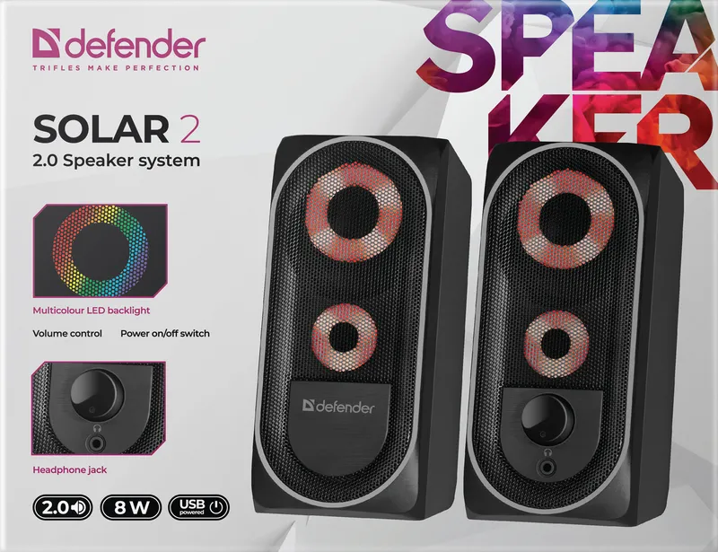 Defender - 2.0 система високоговорители Solar 2