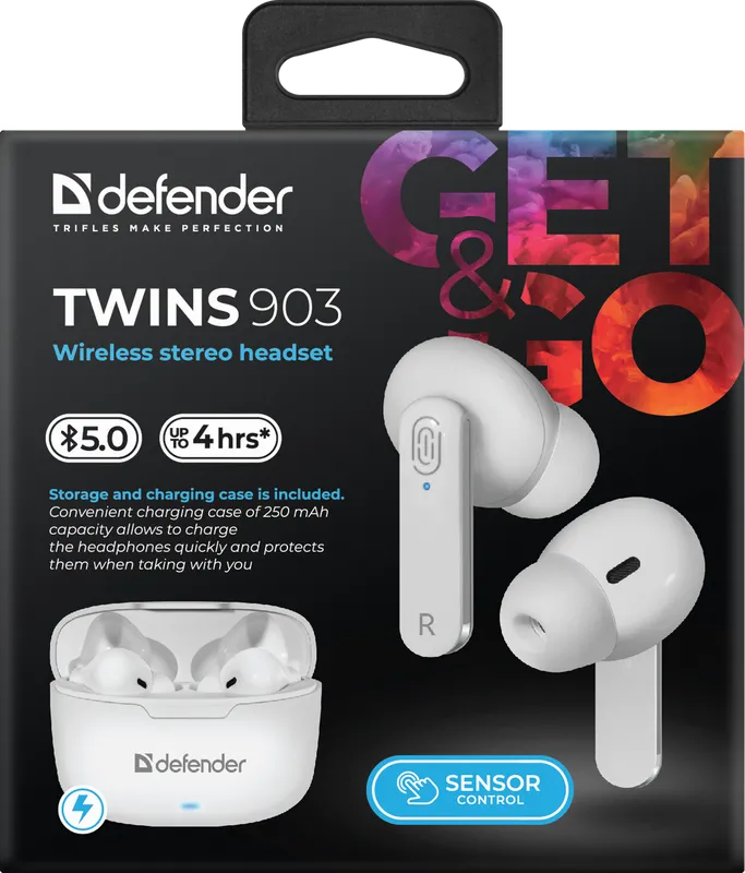 Defender - Безжични стерео слушалки Twins 903