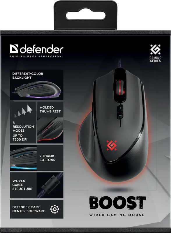 Defender - Жична мишка за игри Boost GM-708L