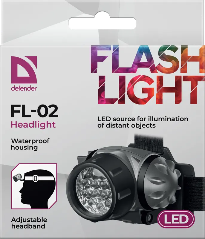 Defender - Фар FL-02, LED, 3 modes