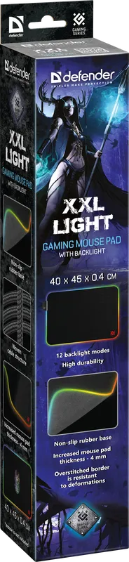 Defender - Подложка за мишка за игри XXL Light