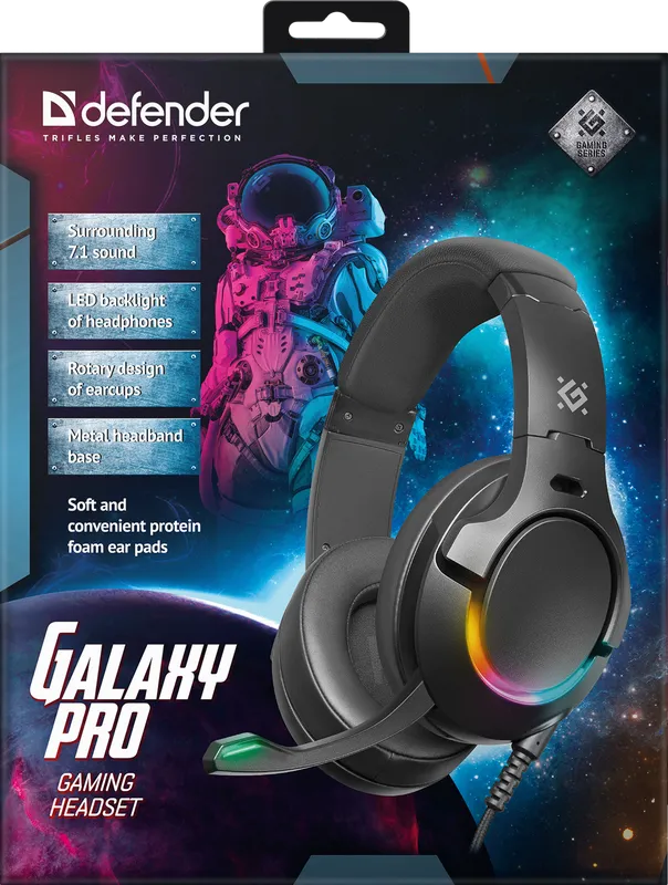 Defender - Слушалки за игри Galaxy Pro