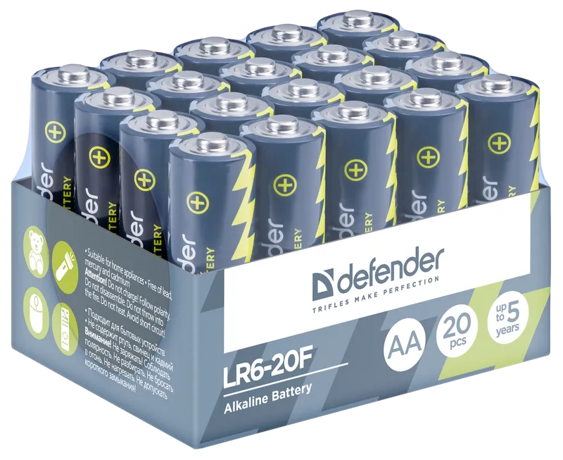 Defender - Алкална батерия LR6-20F