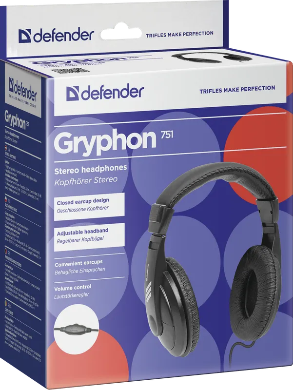Defender - Стерео слушалки Gryphon 751