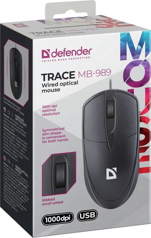 Defender - Оптична мишка с кабел Trace MB-989