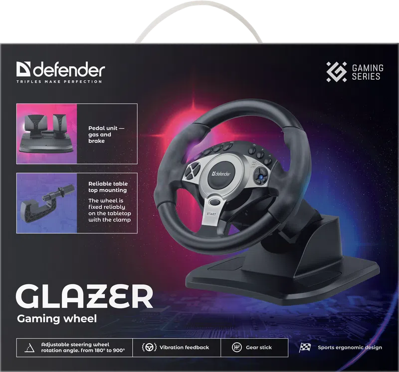 Defender - Геймърски волан Glazer