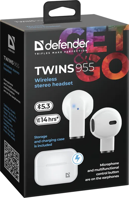 Defender - Безжични стерео слушалки Twins 955