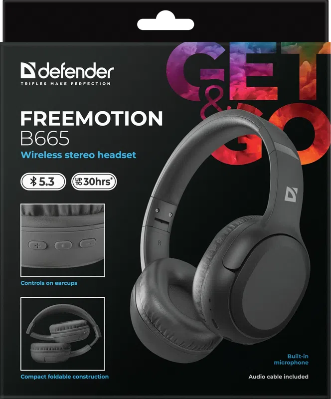 Defender - Безжични стерео слушалки FreeMotion B665