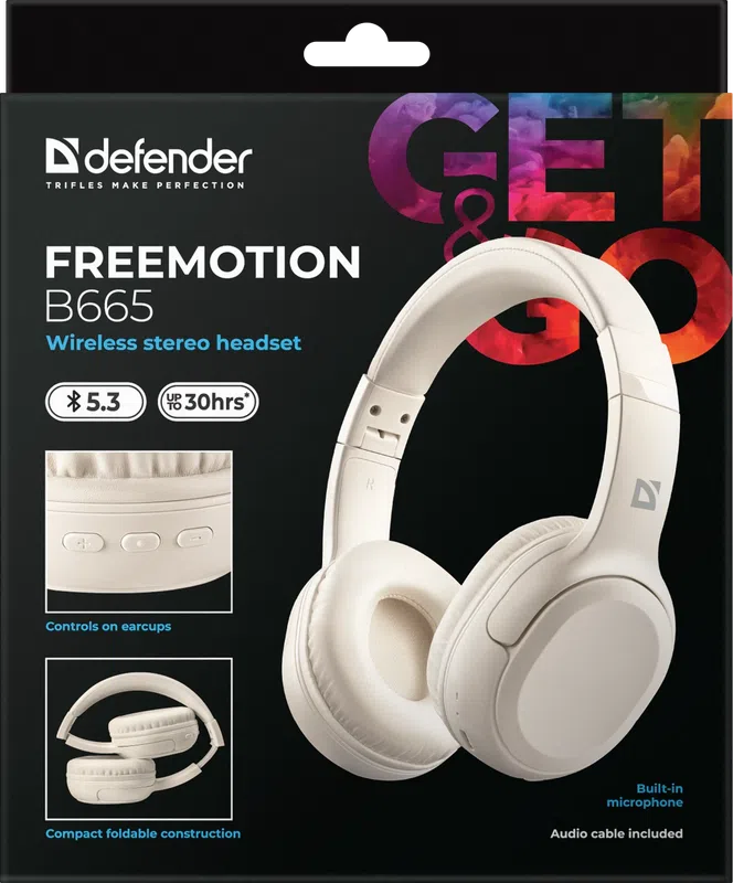 Defender - Безжични стерео слушалки FreeMotion B665