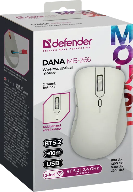 Defender - Безжична оптическа мишка Dana MB-266