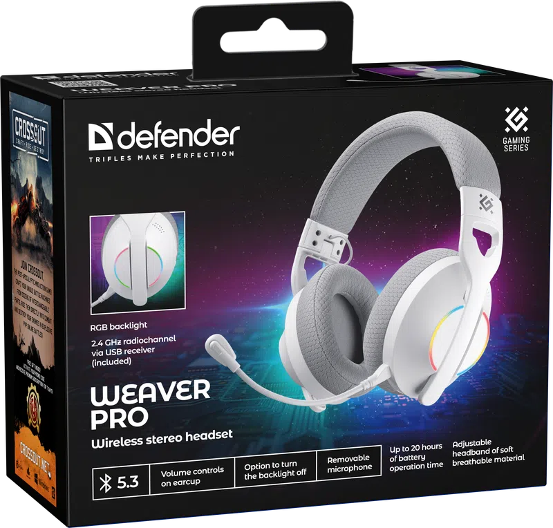 Defender - Безжични стерео слушалки Weaver PRO