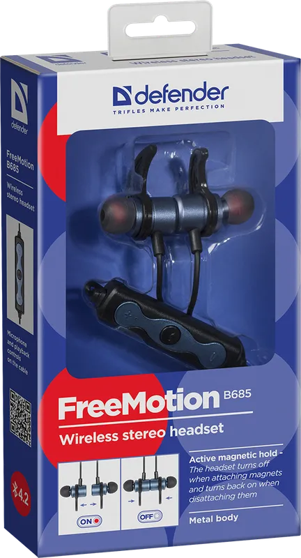 Defender - Безжични стерео слушалки FreeMotion B685