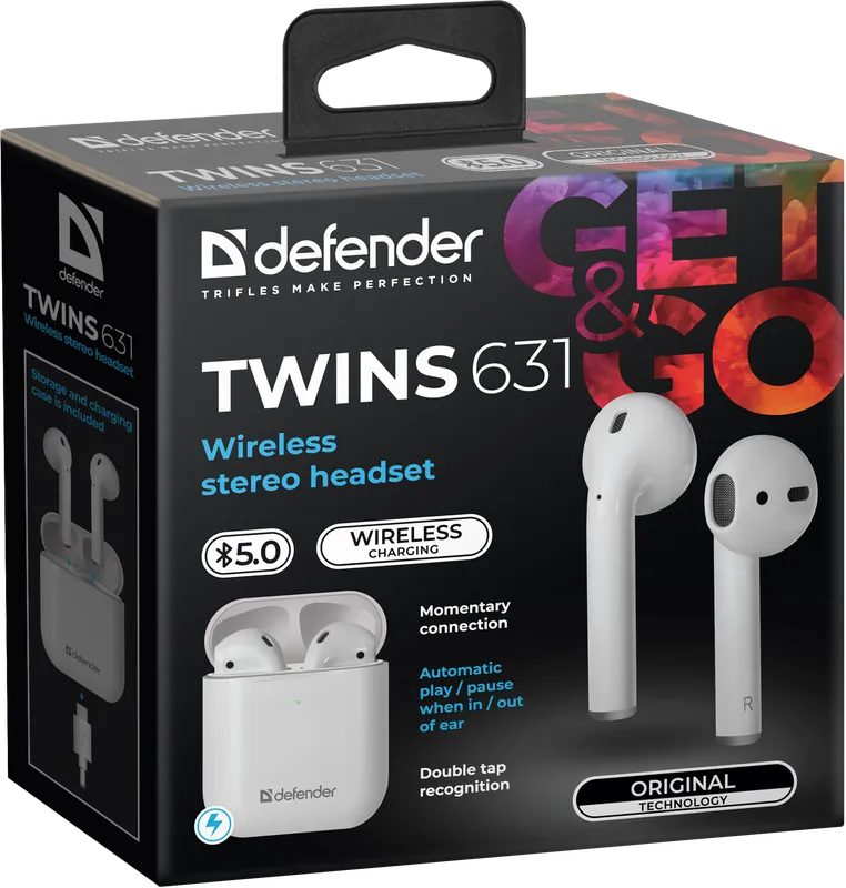 Defender - Безжични стерео слушалки Twins 631