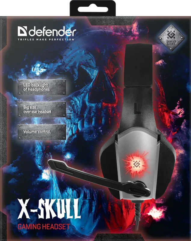 Defender - Геймърски слушалки X-Skull