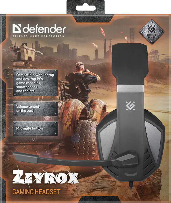 Defender - Геймърски слушалки Zeyrox