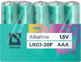 Defender - Алкална батерия LR03-20F