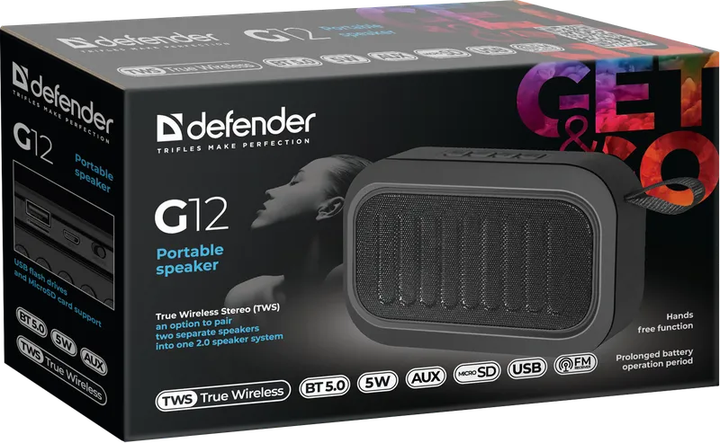 Defender - Портативна акустична система G12