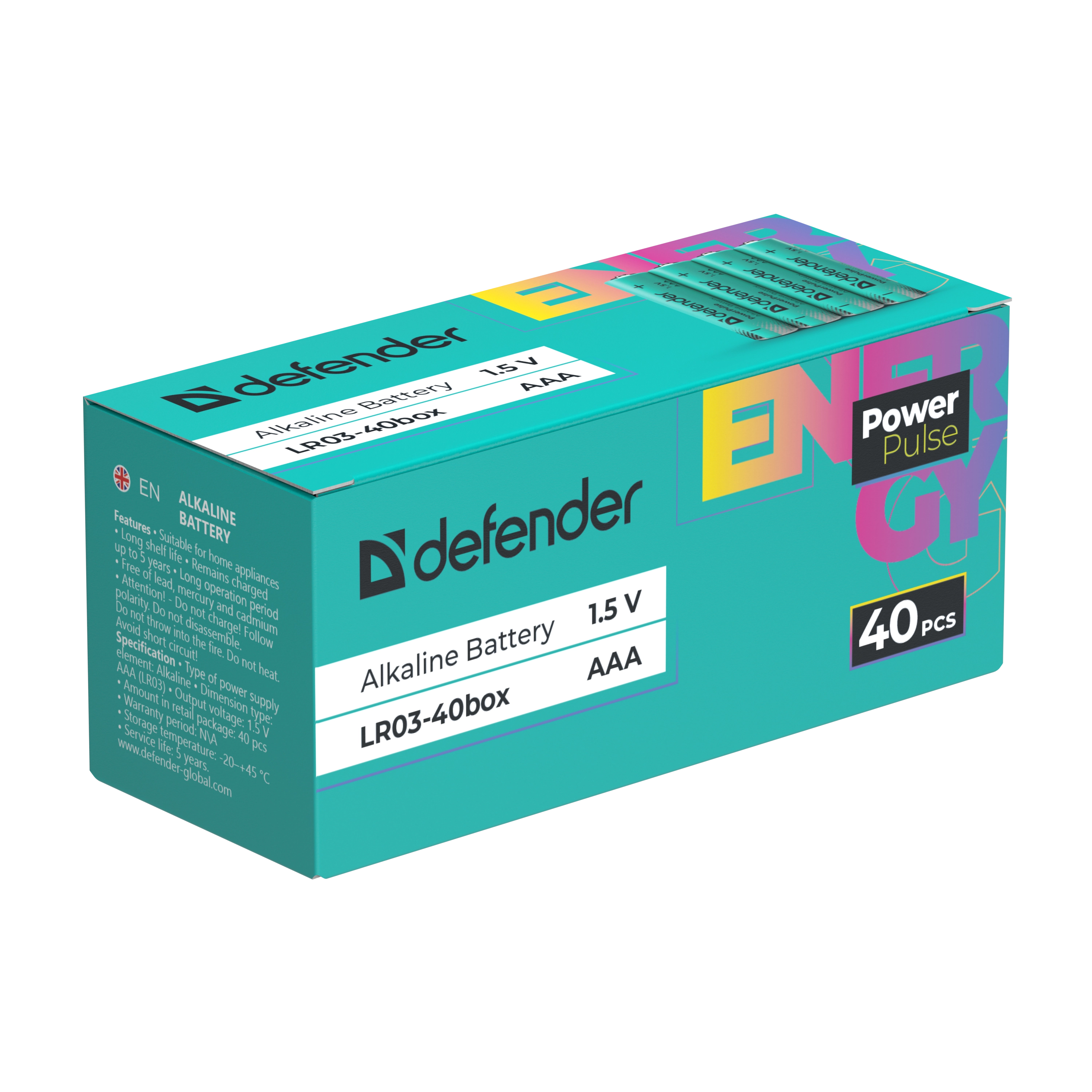 Defender - Алкална батерия LR03-40box