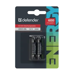 Defender - Rechargeable battery HR03-2BL 600 mAh
