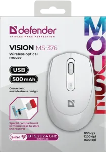 Defender - Безжична оптическа мишка Vision MS-376
