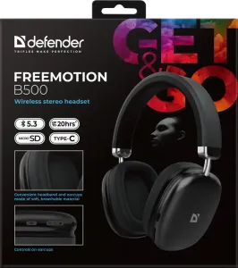 Defender - Безжични стерео слушалки FreeMotion B500