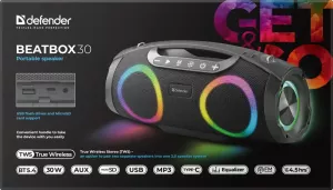 Defender - Портативна акустична система Beatbox 30
