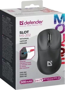Defender - Безжична оптическа мишка Slot MS-202