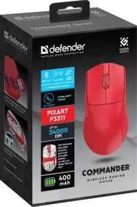 Defender - Безжична геймърска мишка Commander GM-511