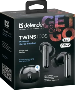 Defender - Безжични стерео слушалки Twins 1005