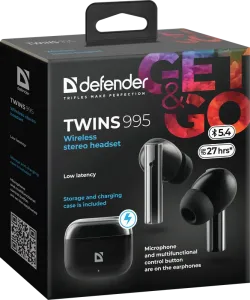 Defender - Безжични стерео слушалки Twins 995