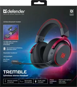 Defender - Безжични стерео слушалки Tremble