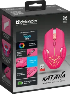 Defender - Безжична геймърска мишка Katana GM-511