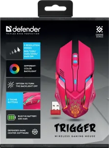 Defender - Безжична геймърска мишка Trigger GM-934
