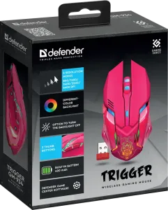 Defender - Безжична геймърска мишка Trigger GM-934