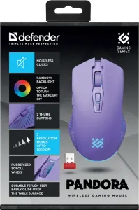 Defender - Безжична геймърска мишка Pandora GM-502