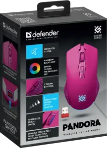 Defender - Безжична геймърска мишка Pandora GM-502
