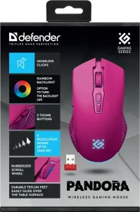 Defender - Безжична геймърска мишка Pandora GM-502