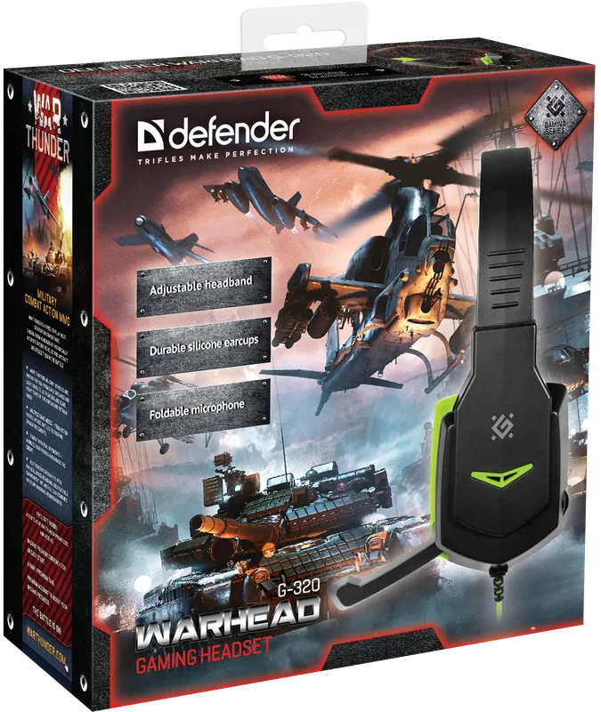 Defender - Геймърски слушалки Warhead G-320