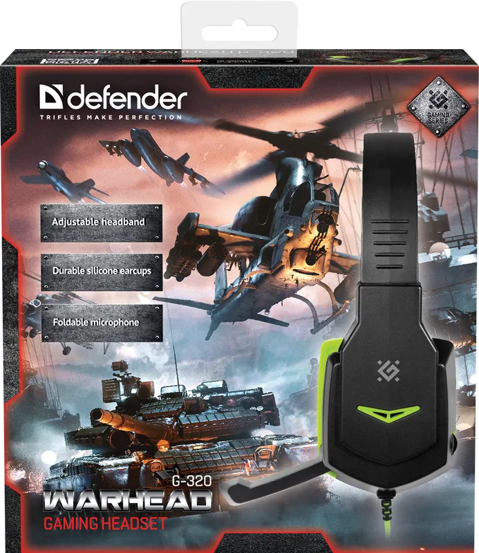 Defender - Геймърски слушалки Warhead G-320