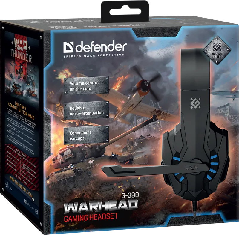 Defender - Геймърски слушалки Warhead G-390