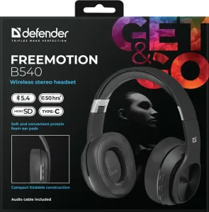 Defender - Безжични стерео слушалки FreeMotion B540