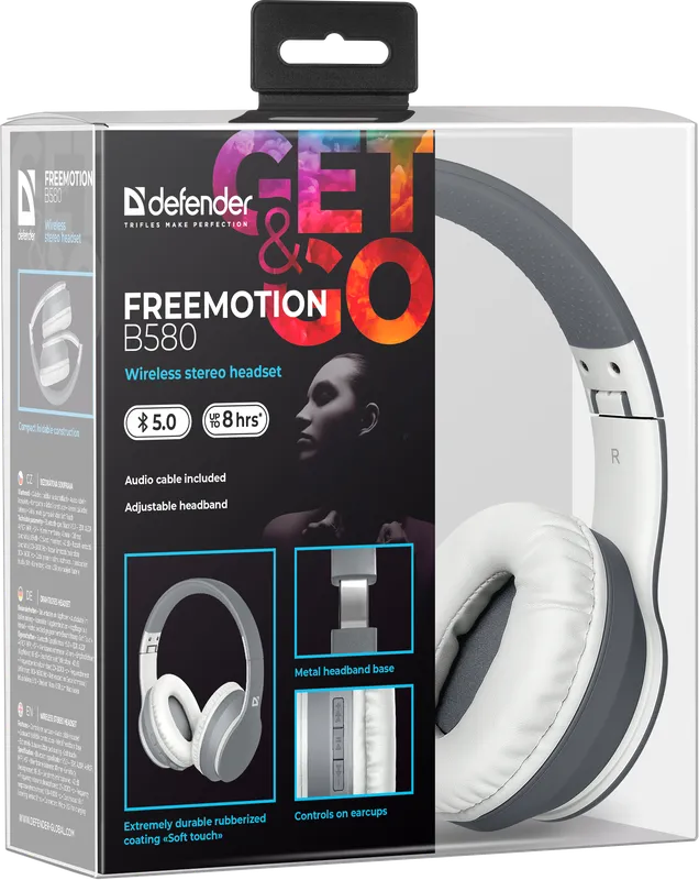 Defender - Безжични стерео слушалки FreeMotion B580